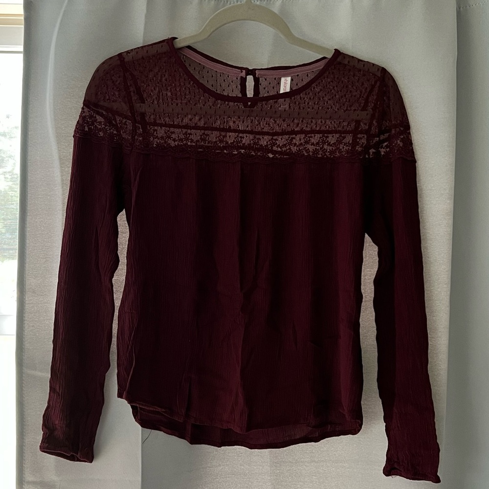Xhilaration Mesh Detail Blouse